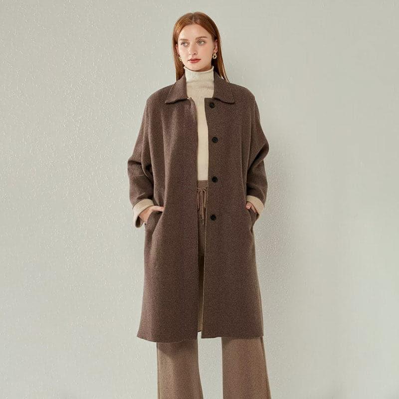 Manteau en Cachemire Pur pour Femmes