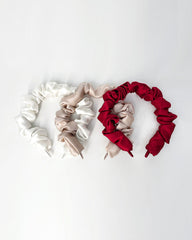 Bandeau en Soie Plissé 3,5 cm