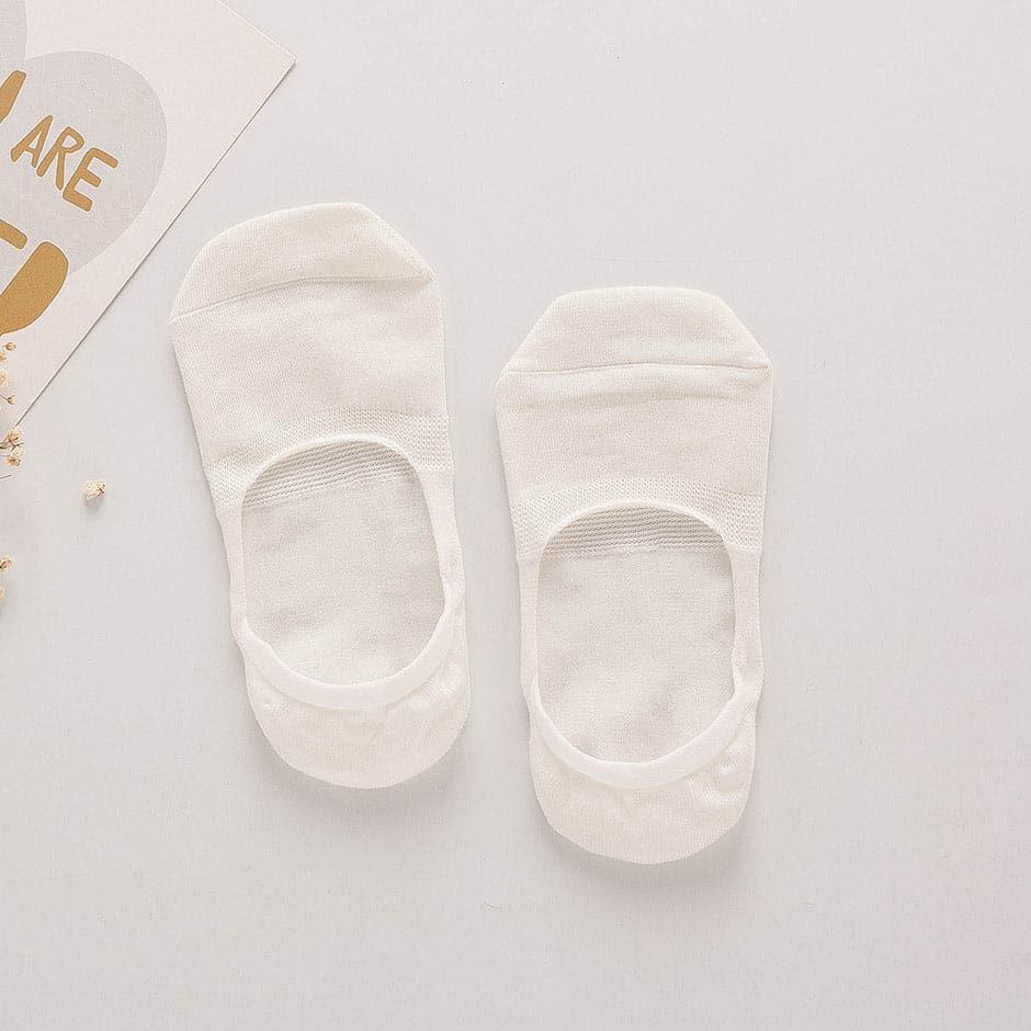 Chaussettes invisibles en soie pour femmes, confortables et adaptées à la peau