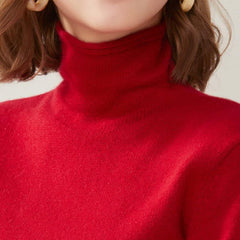 Pull en Cachemire à Col Roulé pour Femme
