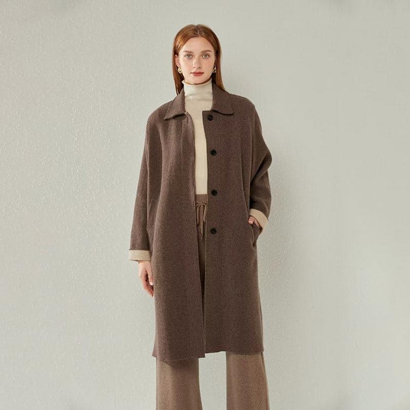 Manteau en Cachemire Pur pour Femmes