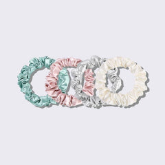 Élastiques en soie 22 Momme 2,5 cm, lot de 4 pièces