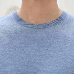 Pull en Cachemire à Manches Courtes pour Hommes