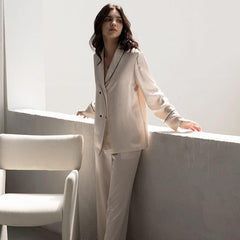 Pyjama en Soie Longue Classique 22 Momme
