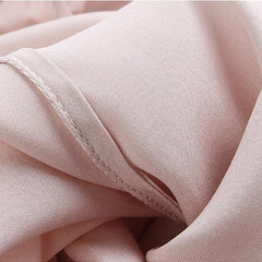 Pantalons de Nuit en Soie Simples et Décontractés à Jambe Droite pour Femmes