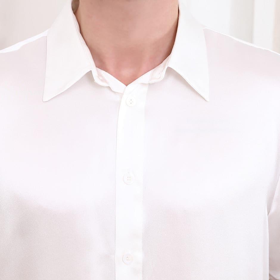 T-shirt Court en Soie pour Homme