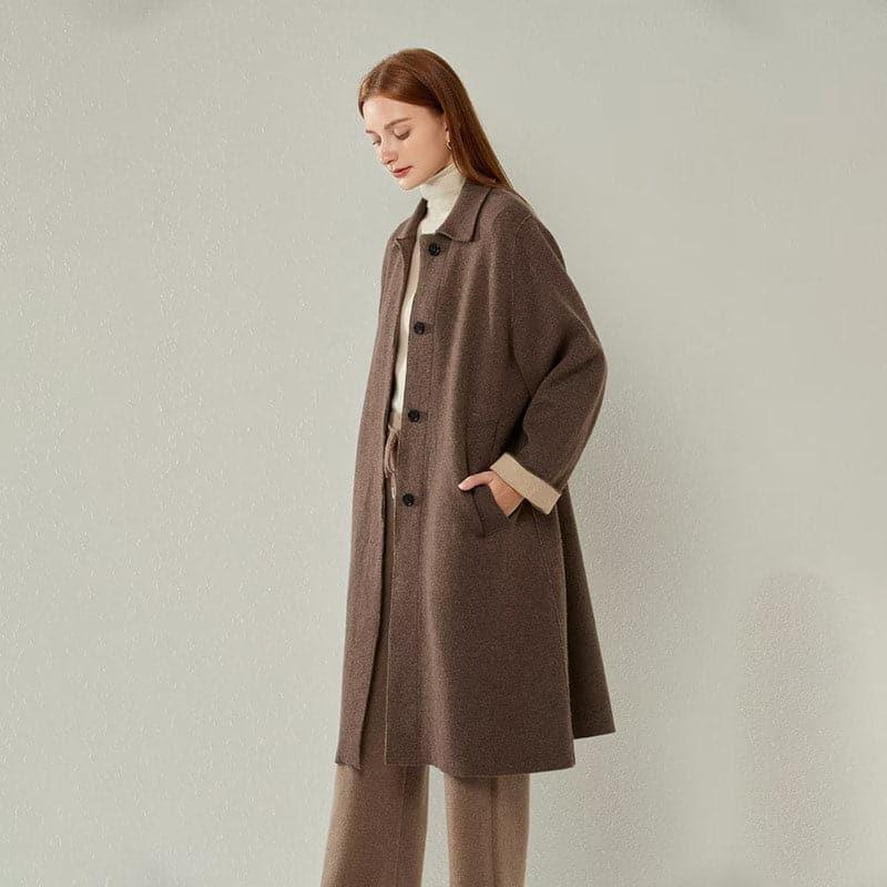 Manteau en Cachemire Pur pour Femmes