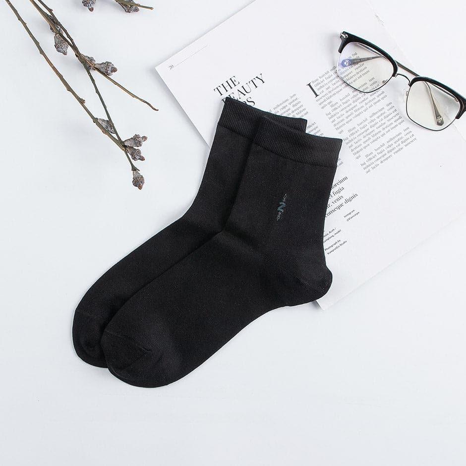 Chaussettes en Soie pour Hommes Maille Tricotée Douce pour la Peau