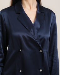 Chemise en Soie à Double Boutonnage