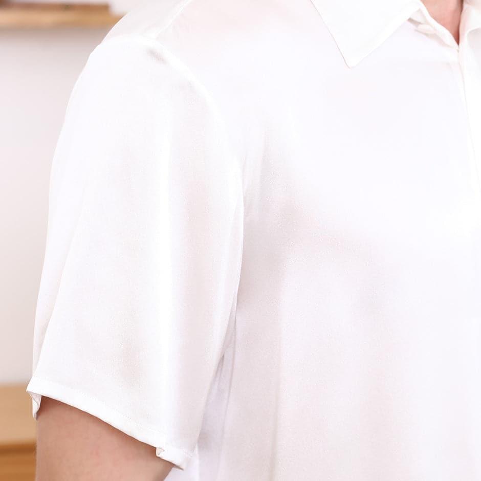T-shirt Court en Soie pour Homme