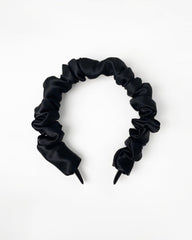 Bandeau en Soie Plissé 3,5 cm