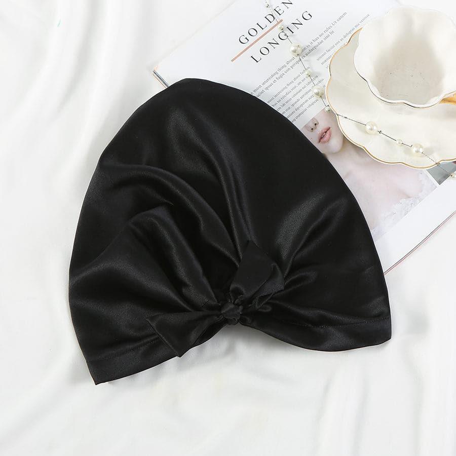 Bonnet de Nuit en Soie avec Rubans