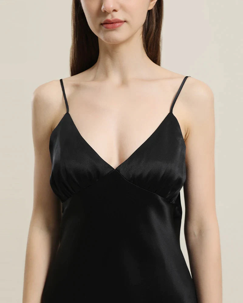 Robe de Nuit en Soie Ajustée