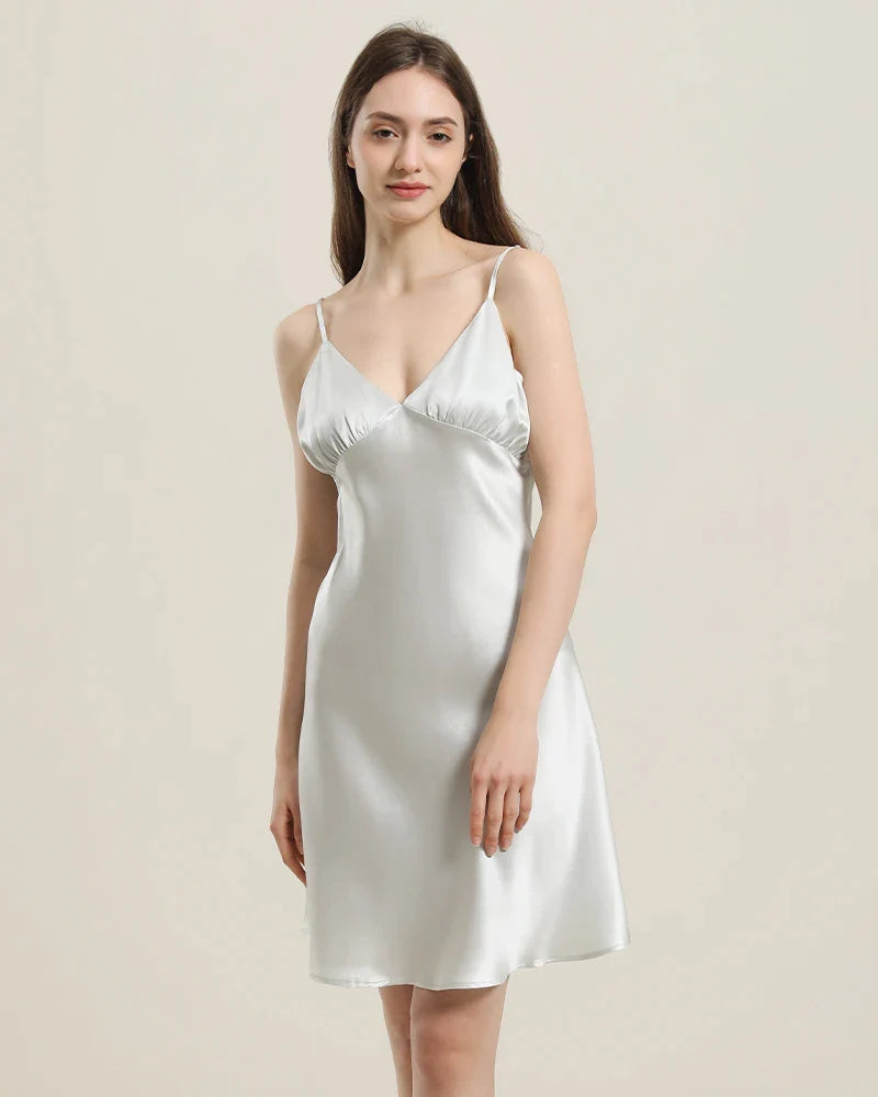 Robe de Nuit en Soie Ajustée