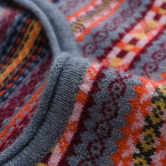 Pull en Cachemire à Col Rond Rayé