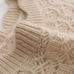 Floral Pattern Cashmere Sweater