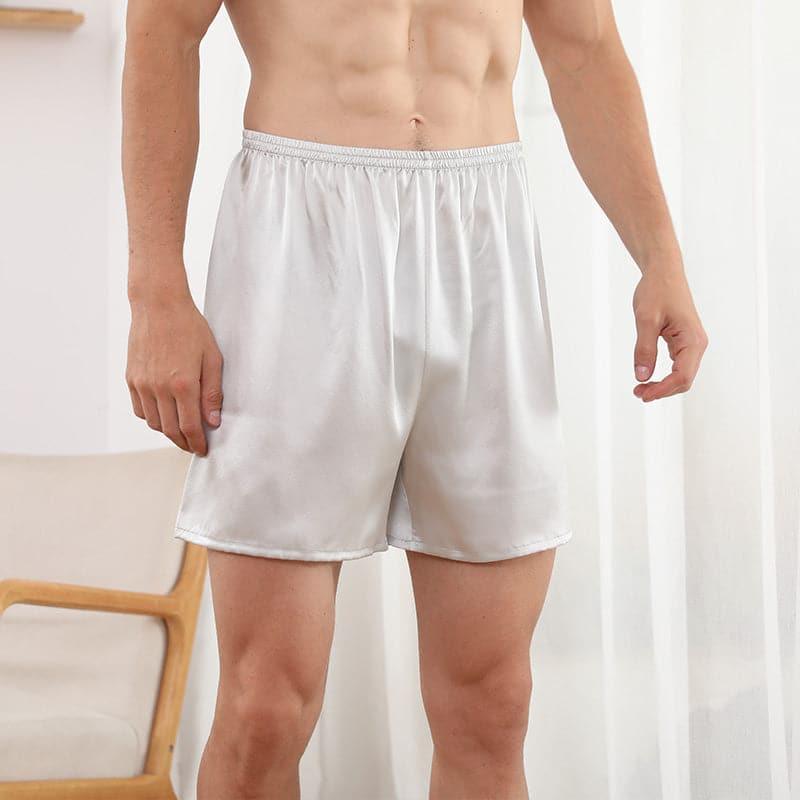 Boxers en Soie Drapé Ajusté de Luxe pour Hommes