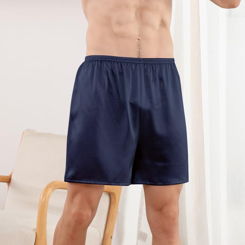 Boxers en Soie Drapé Ajusté de Luxe pour Hommes