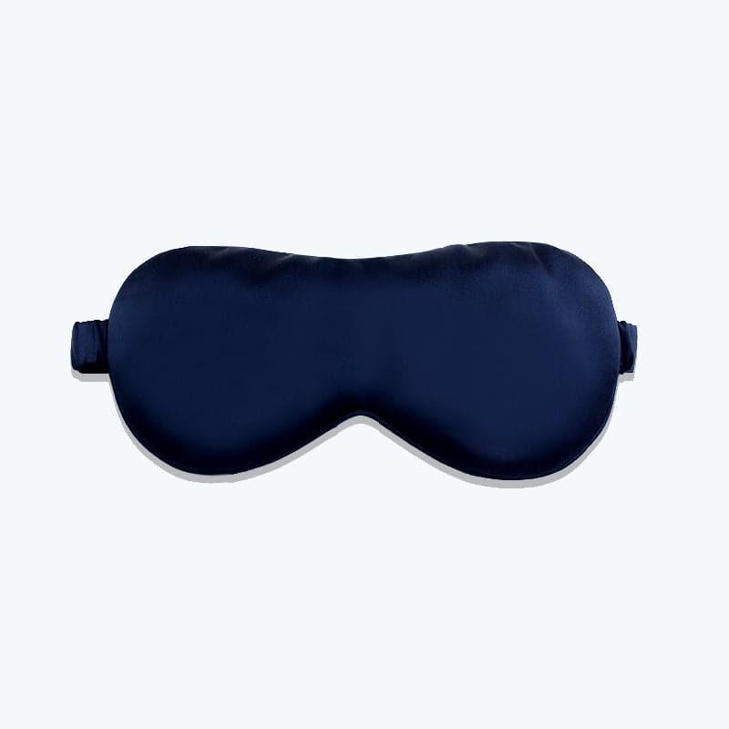 Masque de Nuit en Soie à Fibres Longues Navy