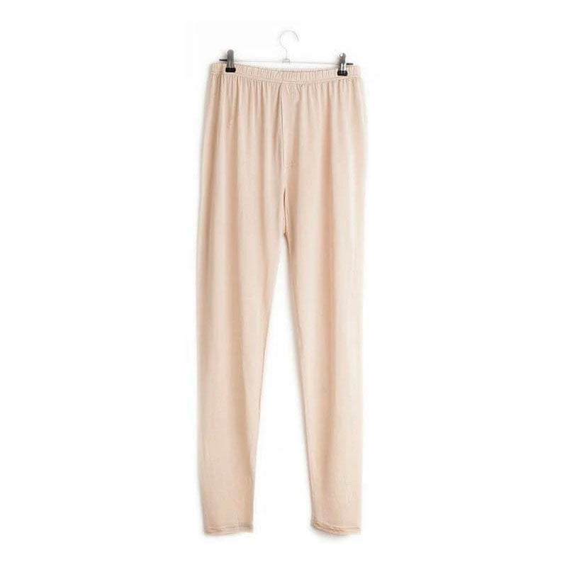 Ensemble de Sous-vêtements Thermiques en Soie 100 % pour Hommes