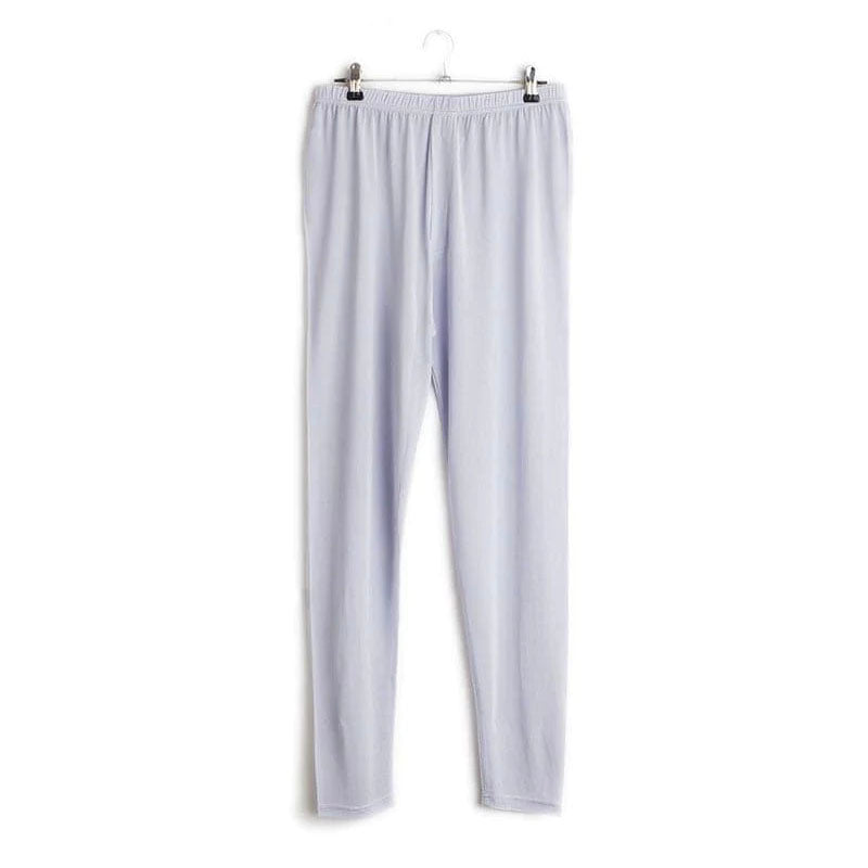 Ensemble de Sous-vêtements Thermiques en Soie 100 % pour Hommes
