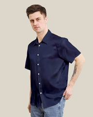 T-shirt Court en Soie pour Homme