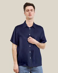 T-shirt Court en Soie pour Homme