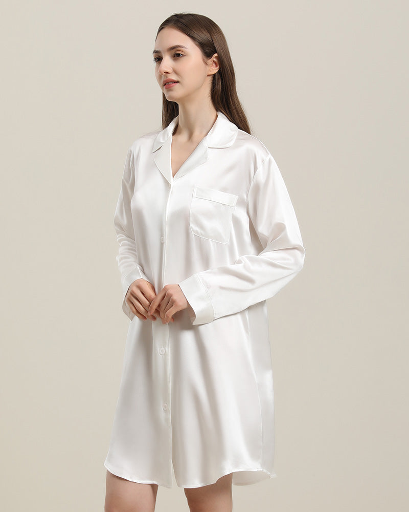 Pyjama en Soie avec Passepoil