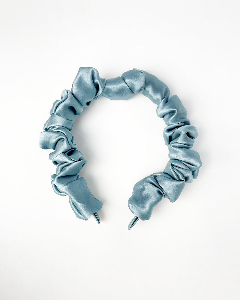 Bandeau en Soie Plissé 3,5 cm