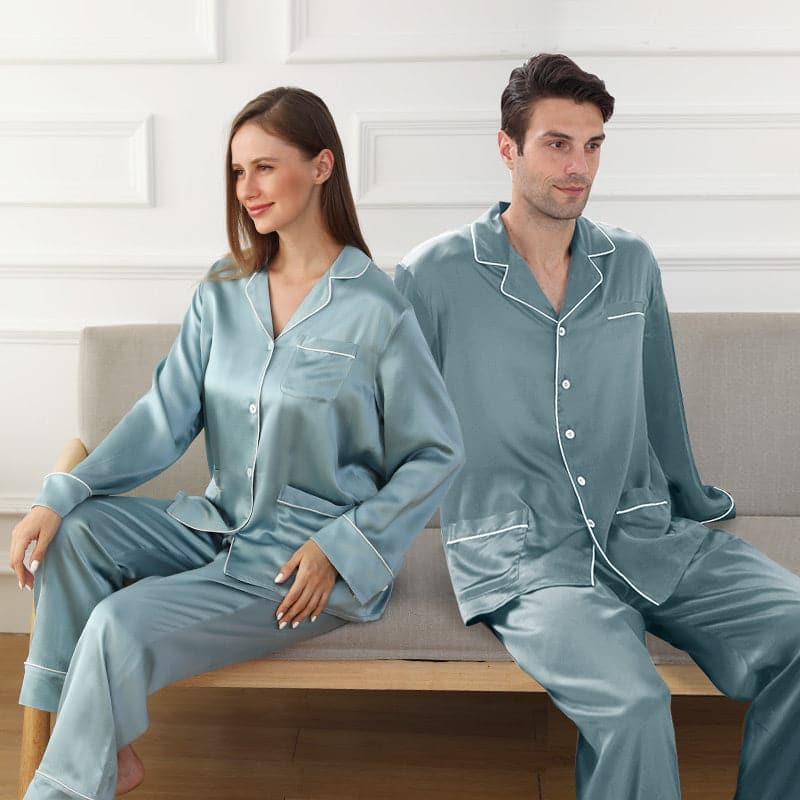Pyjamas en Soie Longs pour Couples
