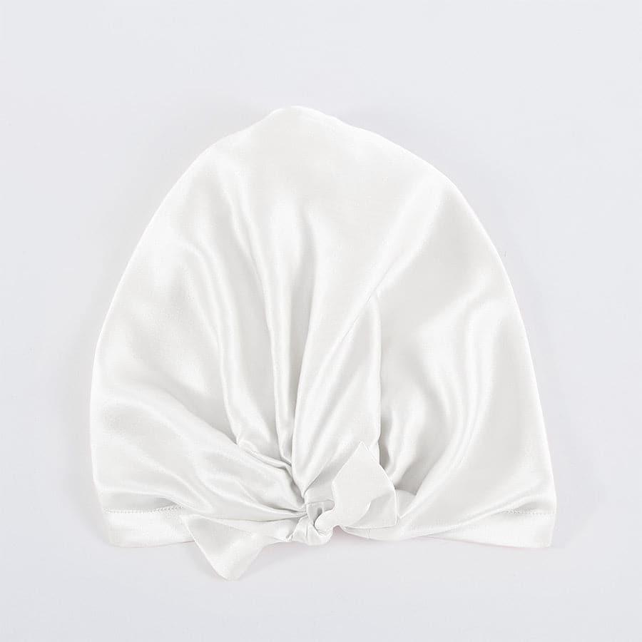Bonnet de Nuit en Soie avec Rubans