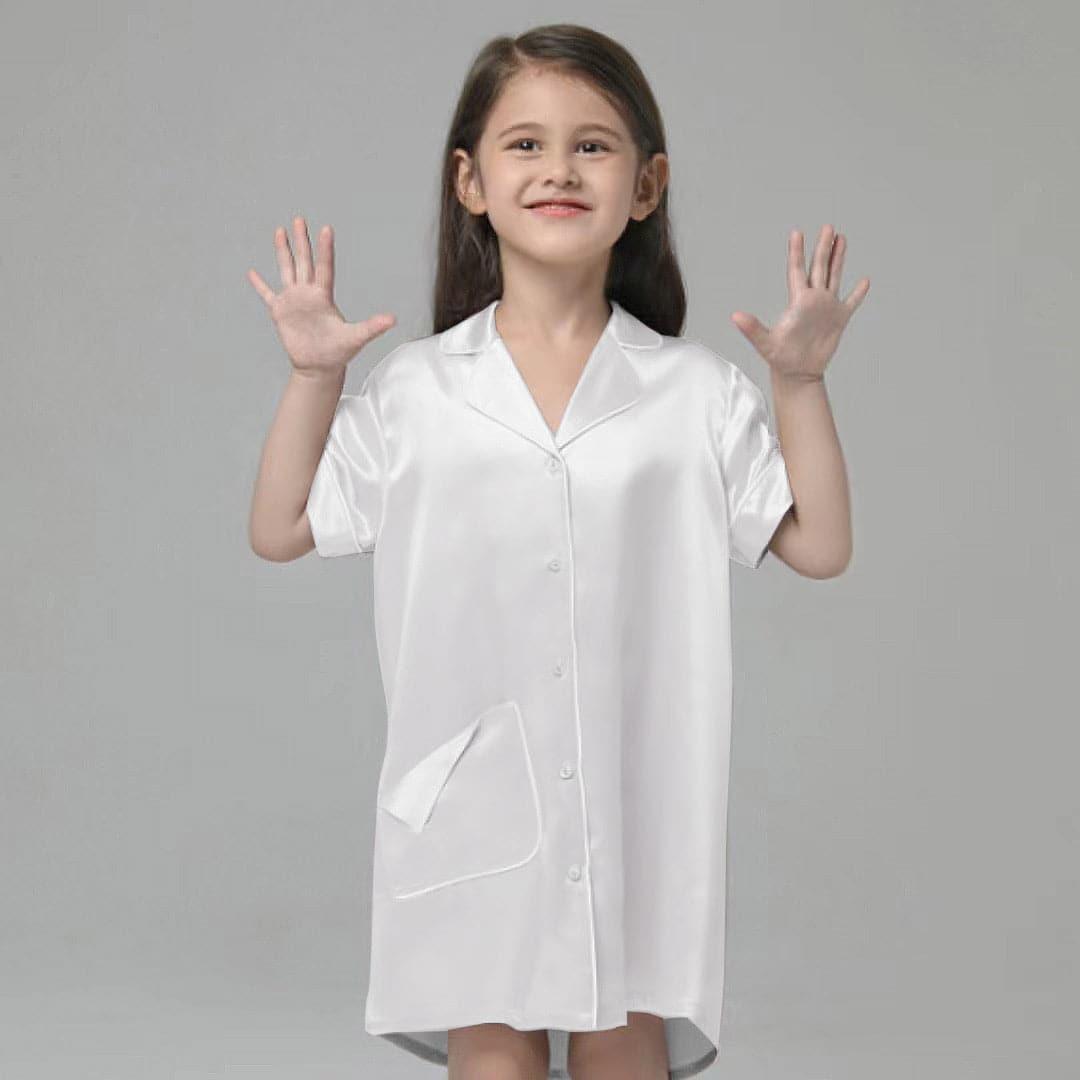 Nuisette en Soie Blouse pour Fille