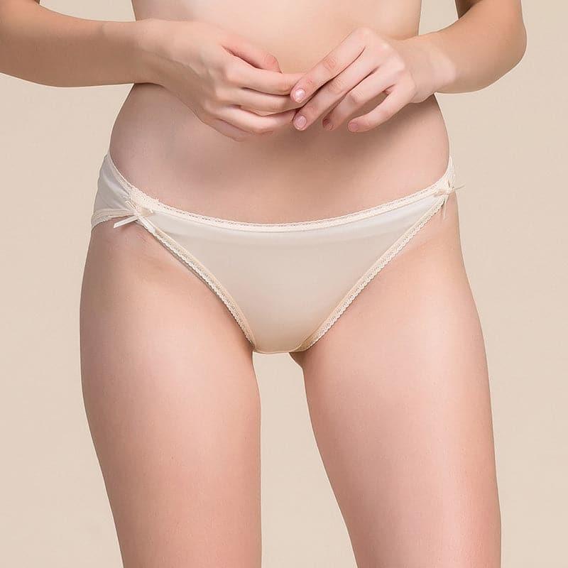 Culotte en Soie avec Dentelle pour Femmes