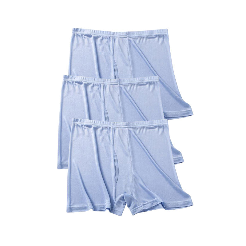 Short en Soie Tricoté Haute Élasticité 3 Pièces