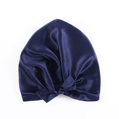 Bonnet de Nuit en Soie avec Rubans