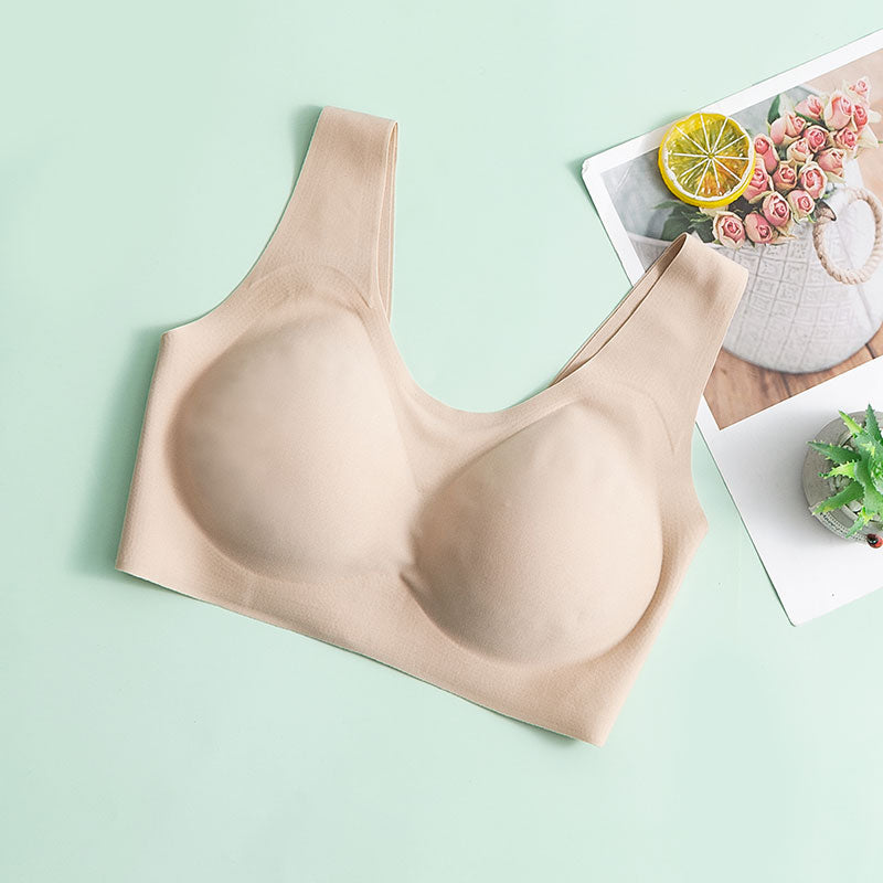 Soutien-gorge en soie sans fil et doux pour la peau