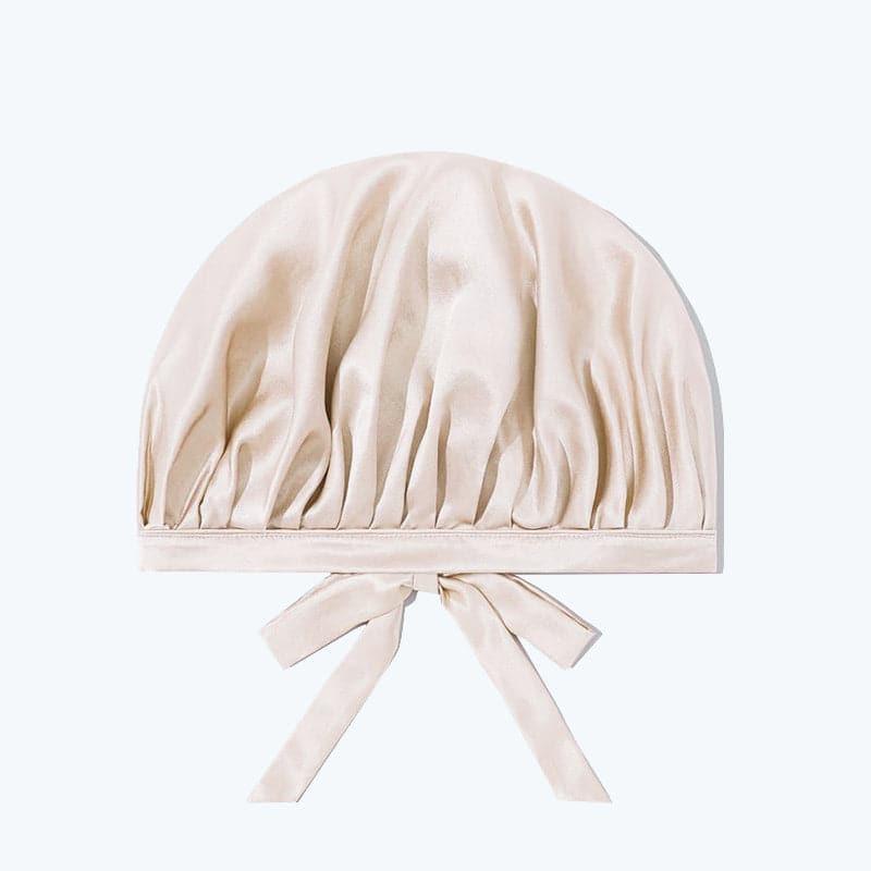 Bonnet de Soie pour Soin des Cheveux avec Nœud Papillon