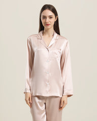 Pajamas en Soie pour Femmes 2 Pièces