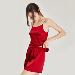 Ensemble de Camisole en Soie Court